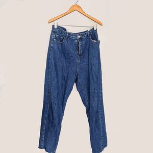 Shein Boyfriend Jean’s Ripped Bottom High Rise Woman’s Size XL Denim